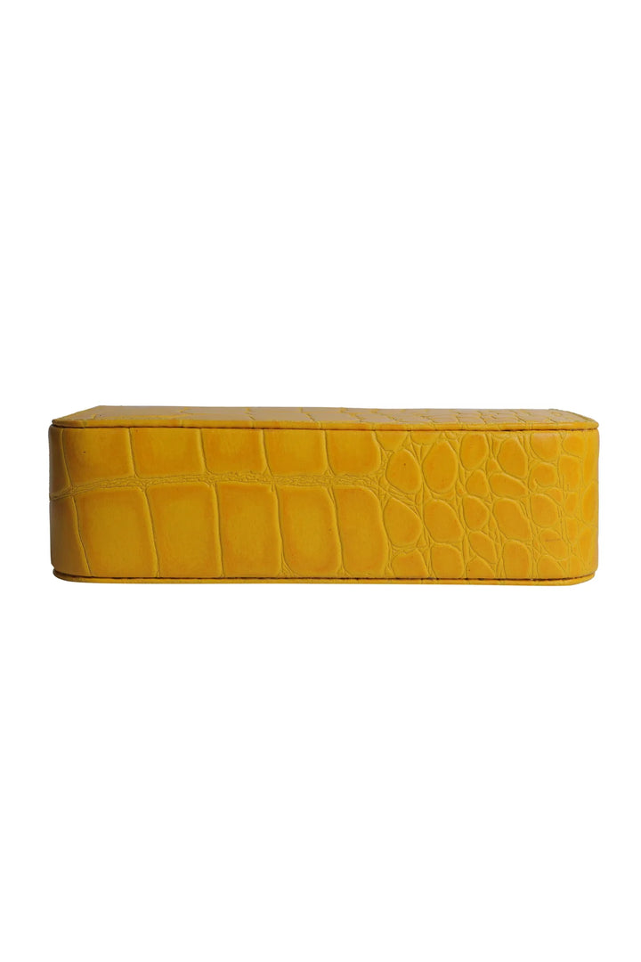 Judah Box Clutch - Yellow | Risa Vancouver