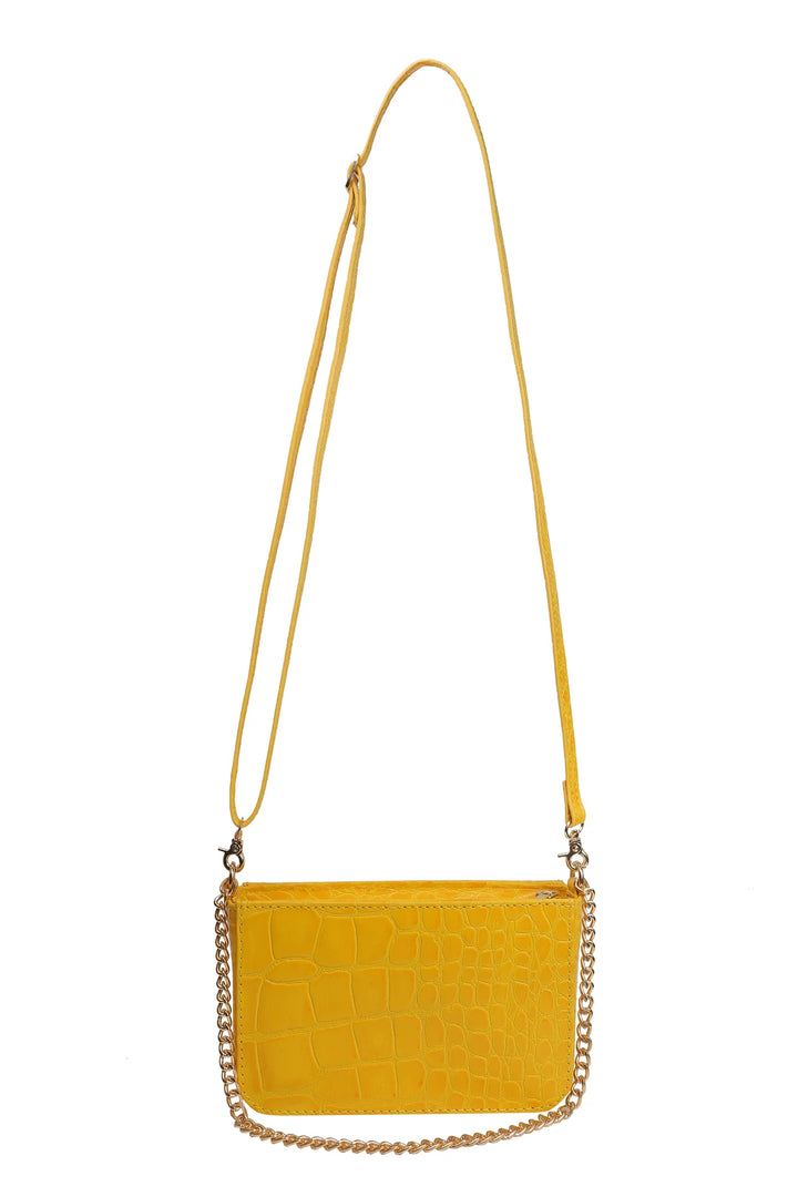 Judah Box Clutch - Yellow | Risa Vancouver