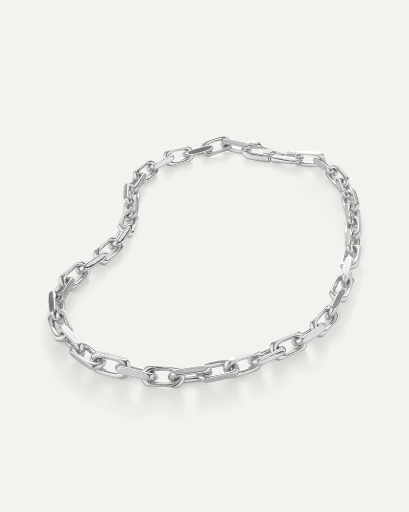 Loire Chain Necklace Silver | Jenny Bird