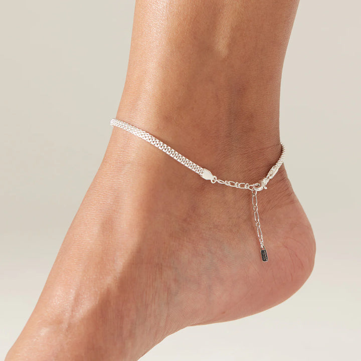 Maren Anklet - Silver | Jenny Bird