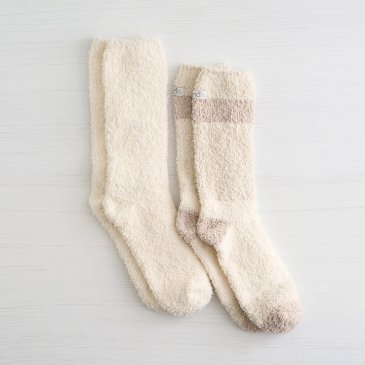 Chaussettes invisibles côtelées en bambou - 3PK | Citron