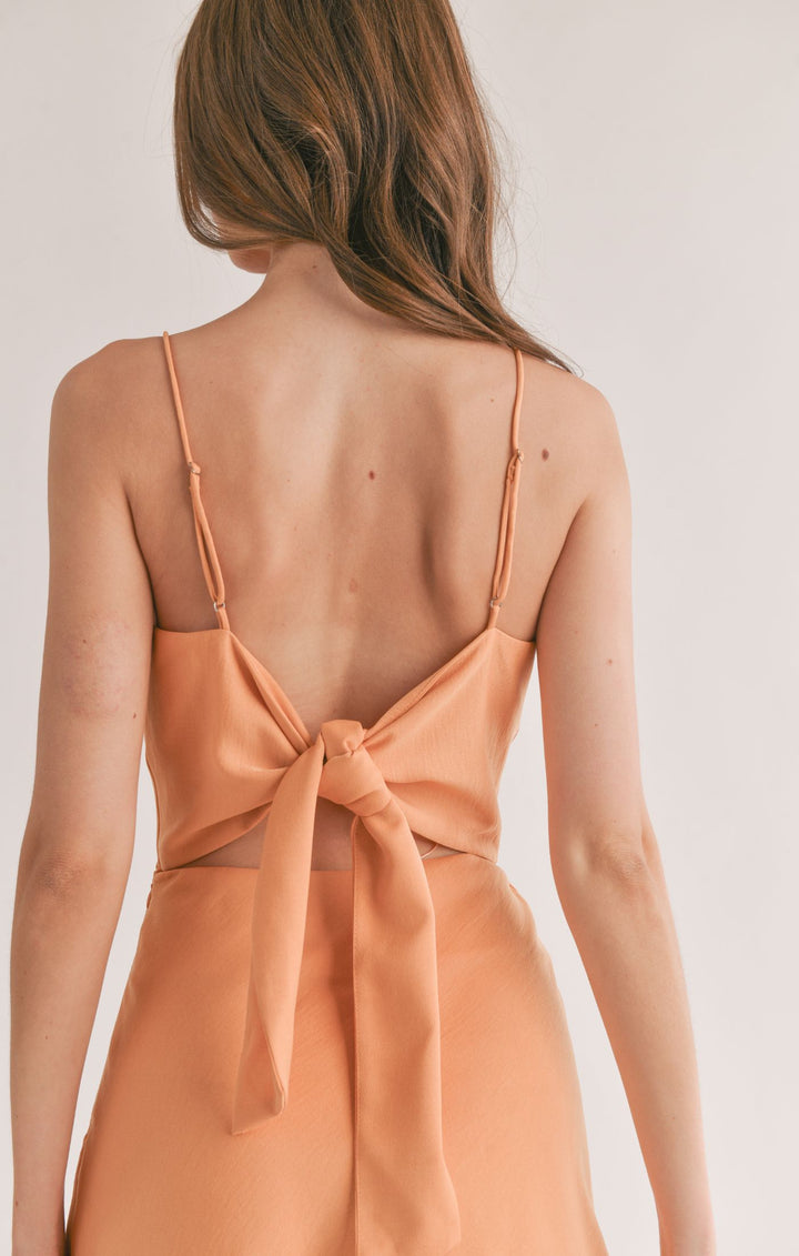Jess Cowl Tie Back Mini Dress | Sage the Label
