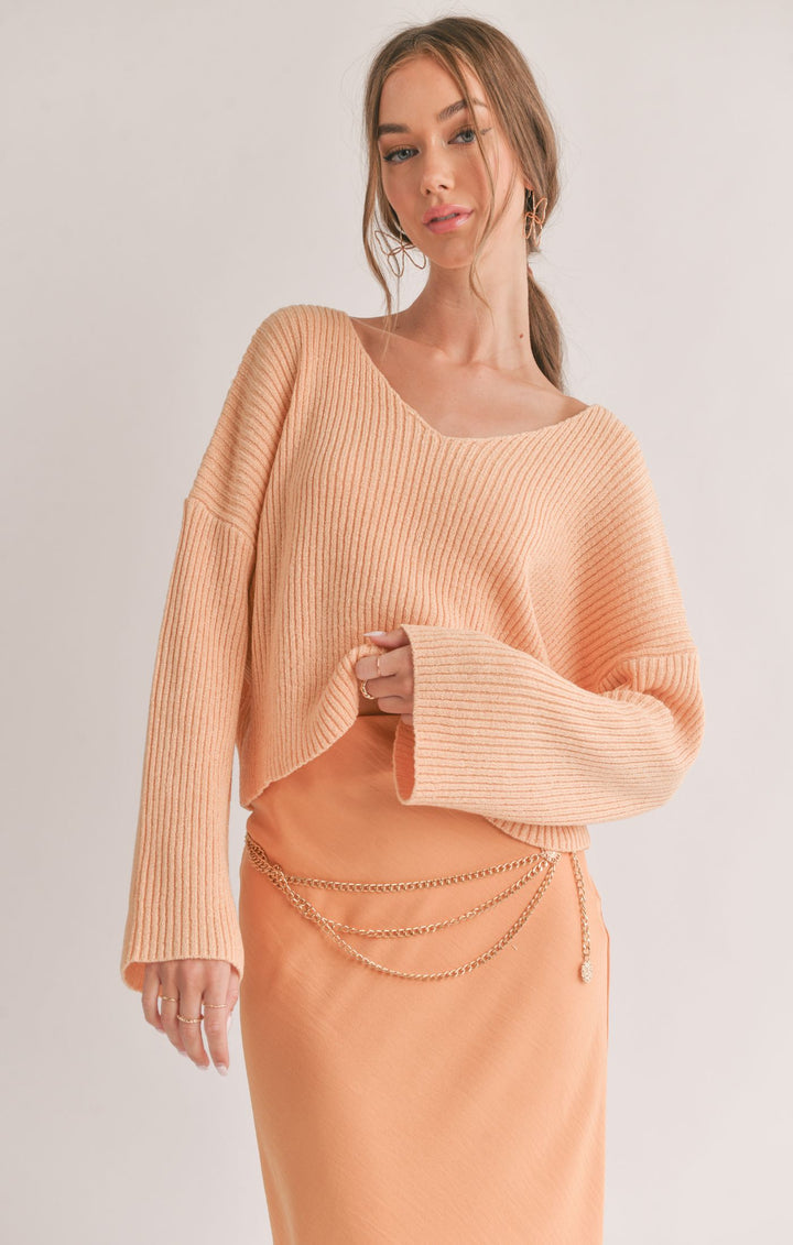 Julia V-Neck Sweater | Sage the Label