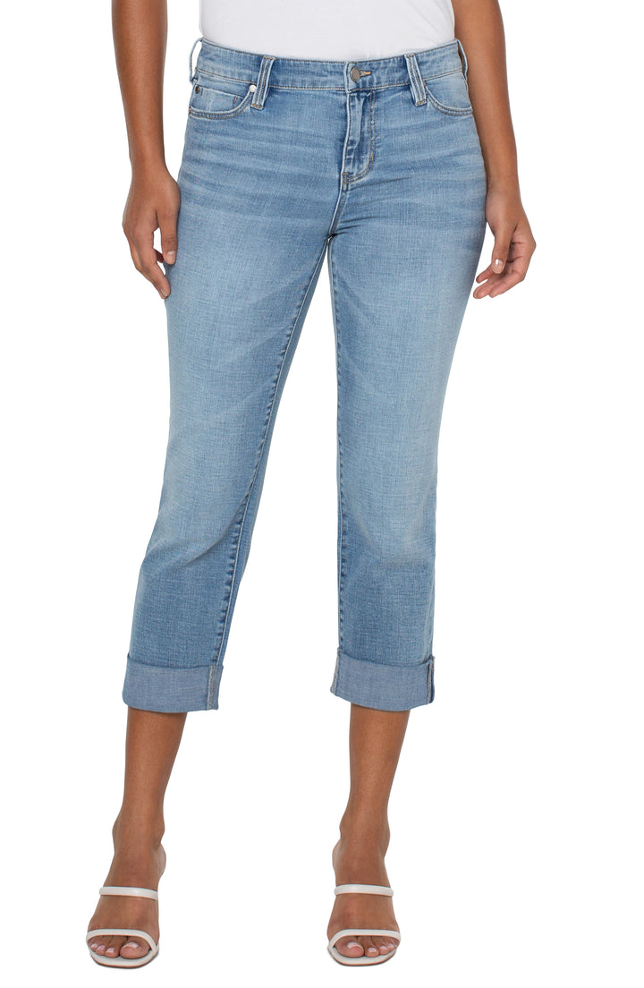 Charlie Crop Skinny Rolled Cuff - Champlain | Liverpool