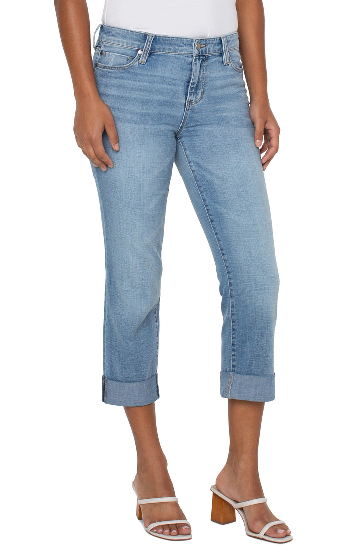 Charlie Crop Skinny Rolled Cuff - Champlain | Liverpool