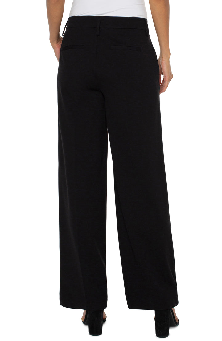 Kelsey Wide Leg Trouser - Black | Liverpool