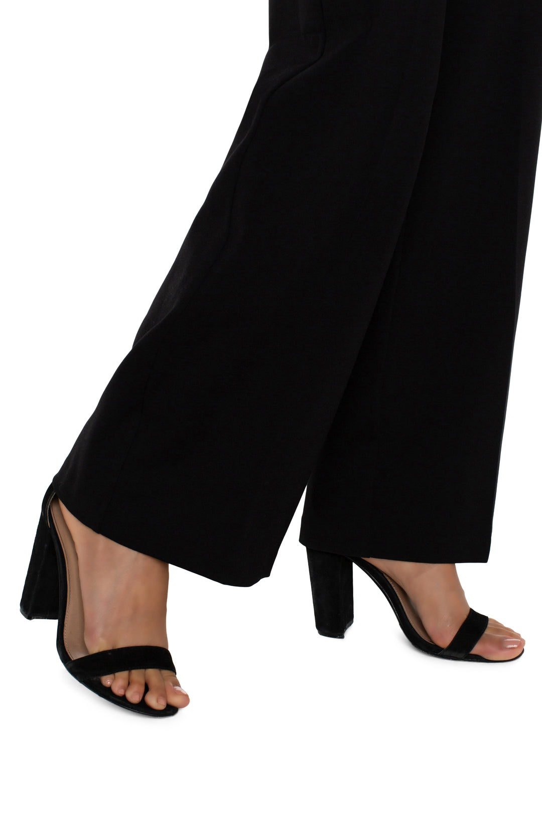 Kelsey Wide Leg Trouser - Black | Liverpool