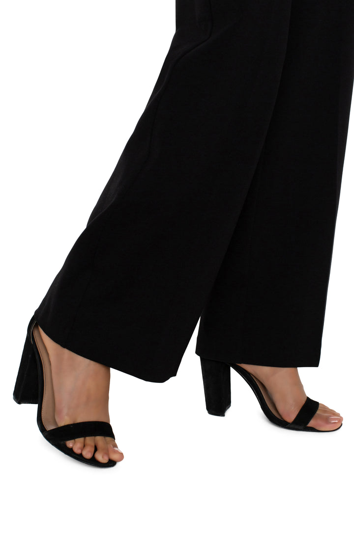 Kelsey Wide Leg Trouser - Black | Liverpool