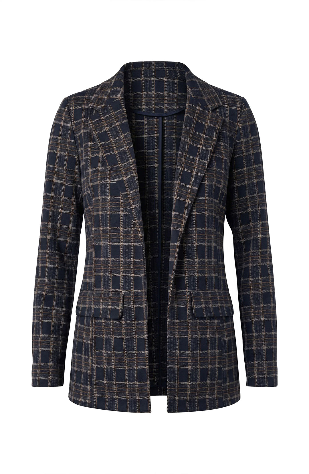 Boyfriend Navy Plaid Blazer | Liverpool