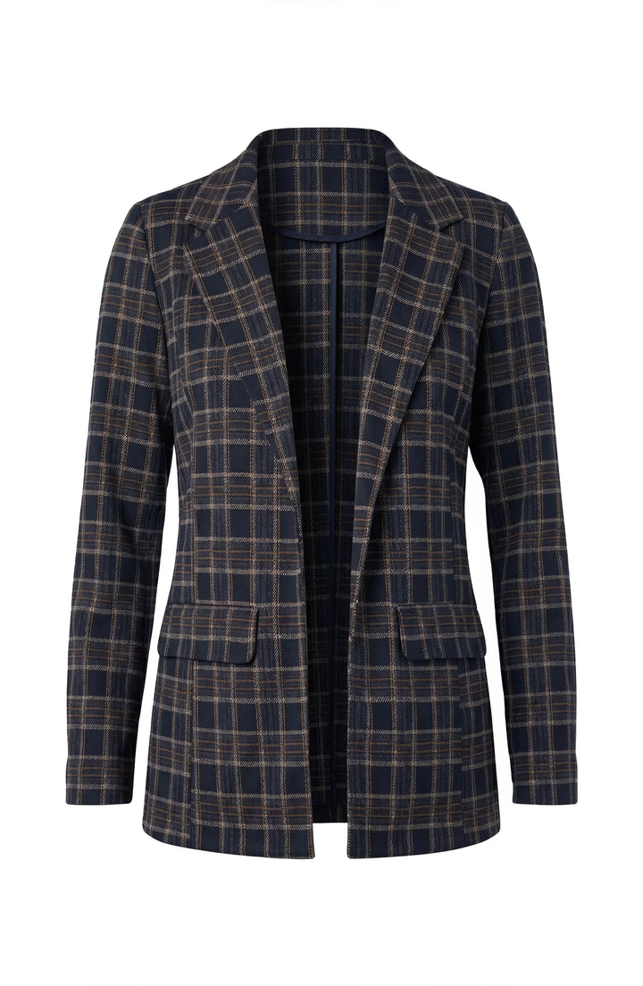 Boyfriend Navy Plaid Blazer | Liverpool