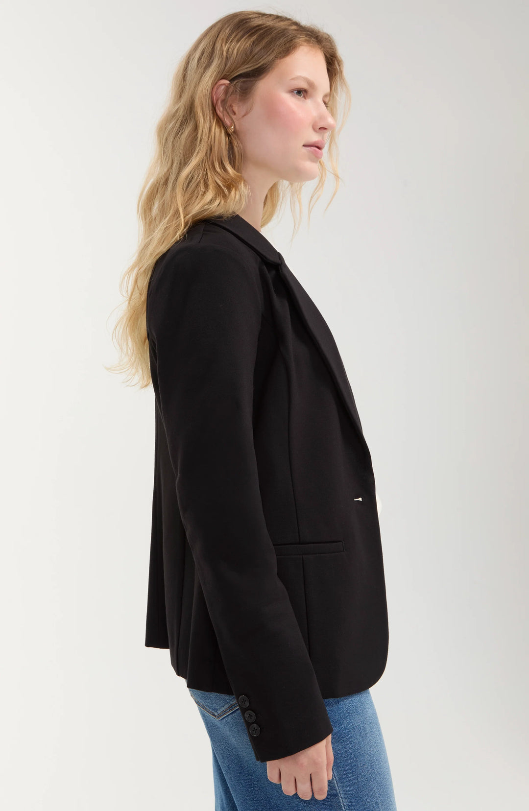 Fitted Black Blazer | Liverpool