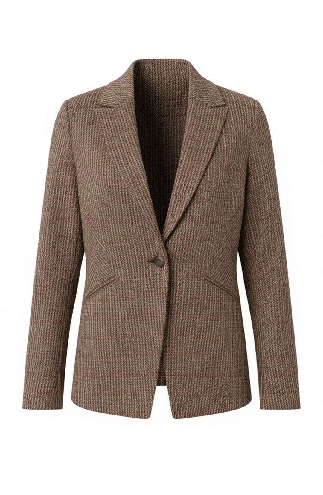 Fitted Cutaway Plaid Blazer | Liverpool