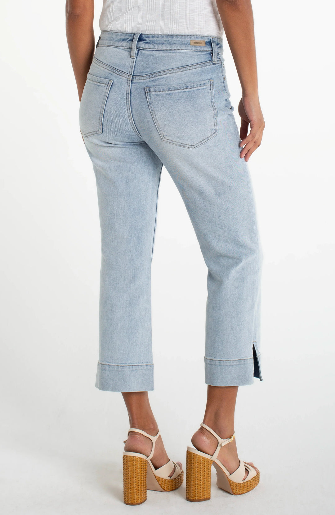 Kennedy Crop Straight with Slit Hem | Liverpool
