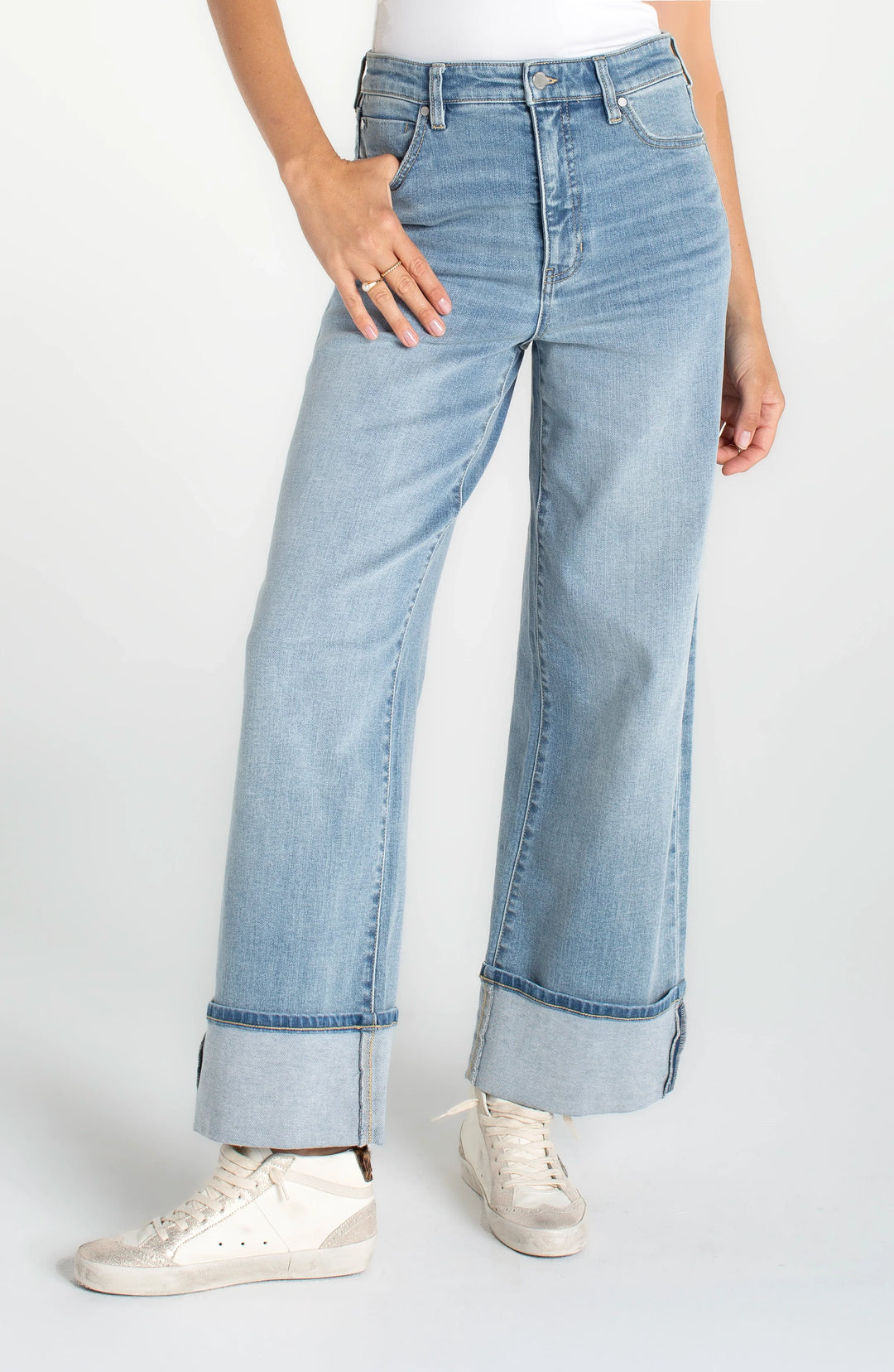 Morgan Cuffed Crop Wide Leg | Liverpool