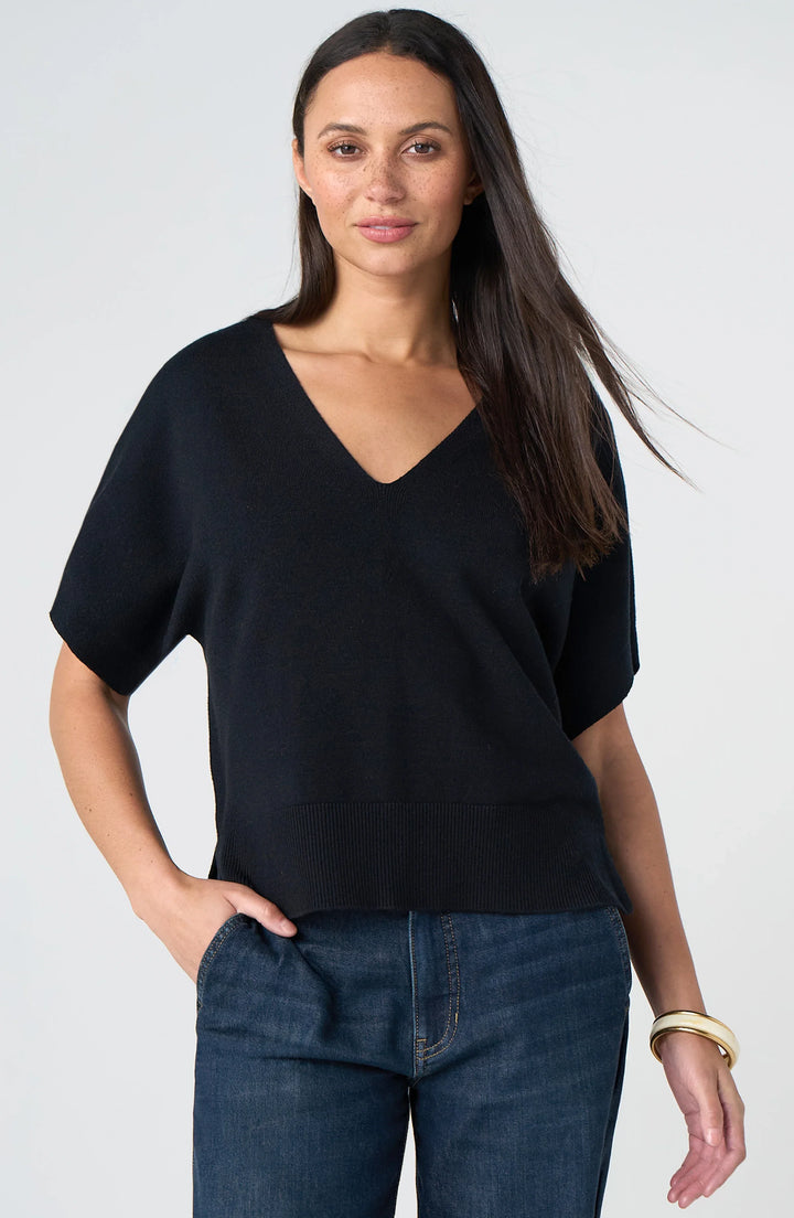 Black Dolman Knit Sweater | Liverpool Jeans