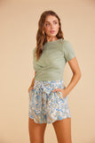 Marianna Paperbag Shorts - Paisley | Minkpink - Clearance