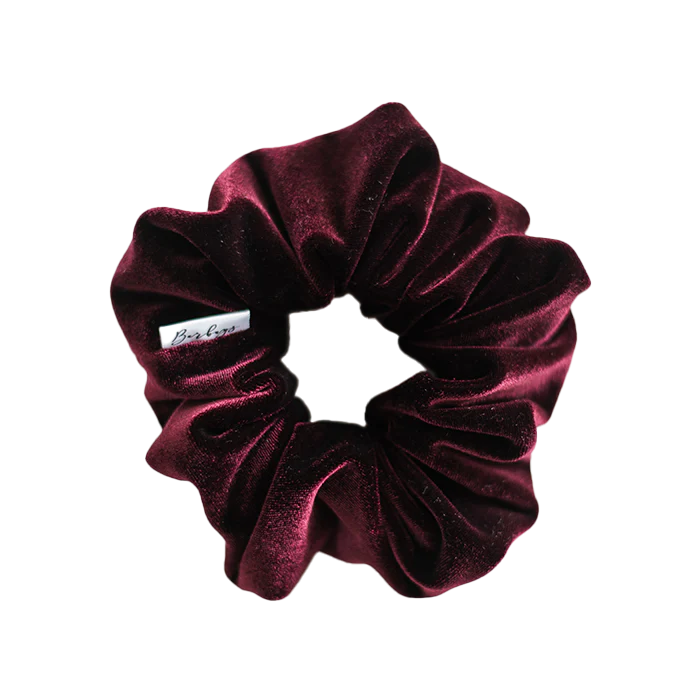 Maroon Velvet Scrunchie | Barbays
