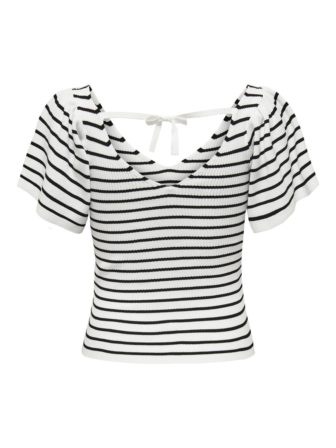 Leelo Stripe Knitted Top | Only