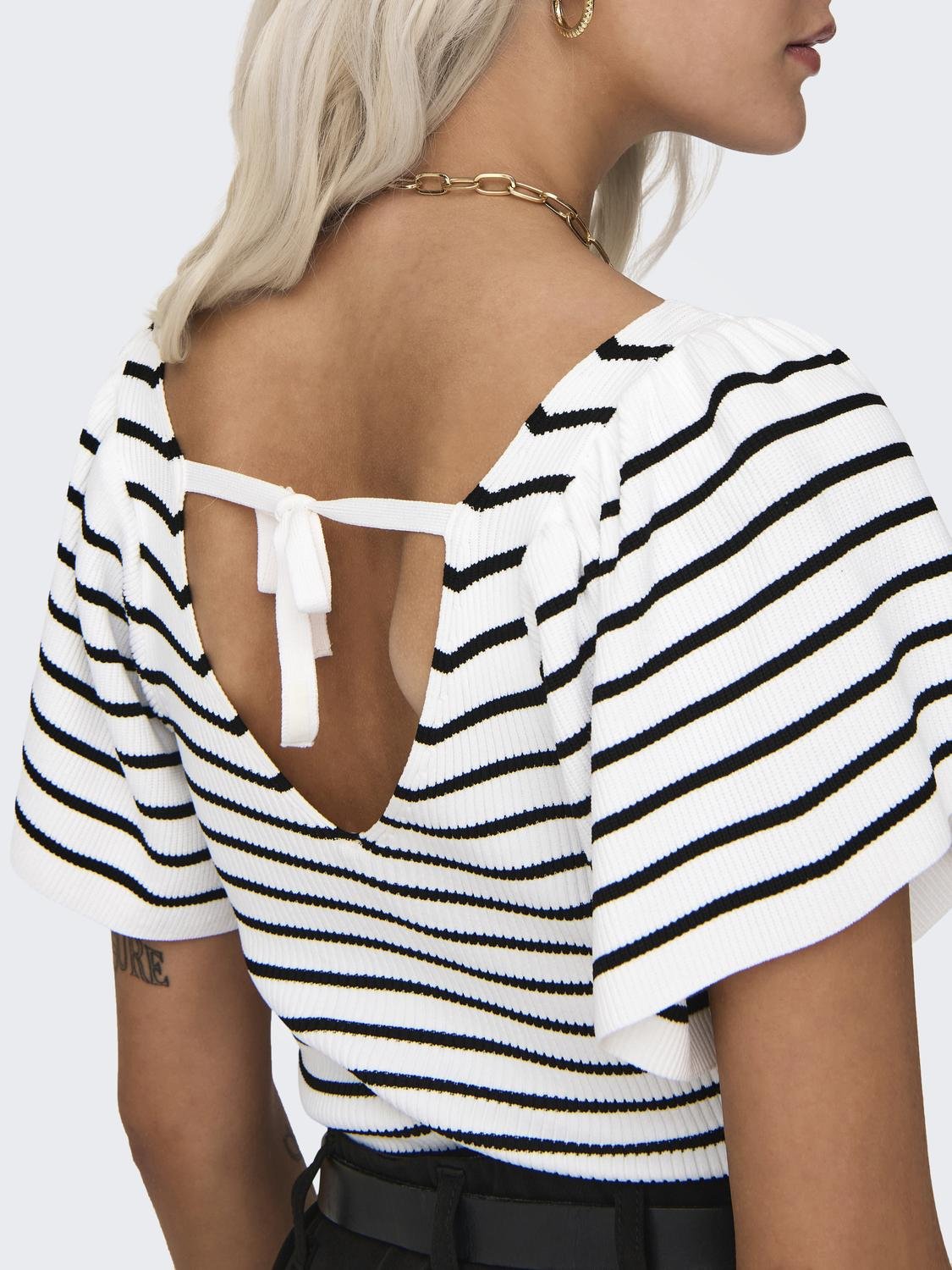 Leelo Stripe Knitted Top | Only – Jolie Folie Boutique