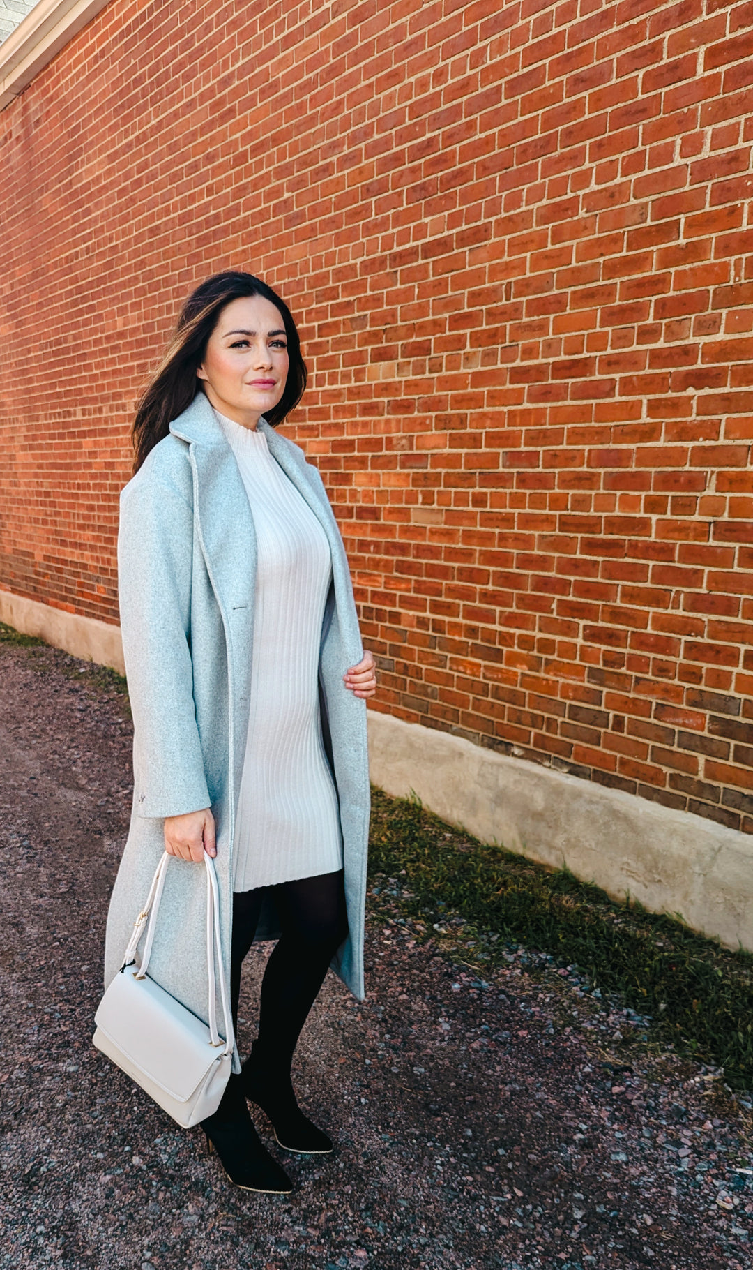 Yvette Sweater Dress - Cream | Gentle Fawn