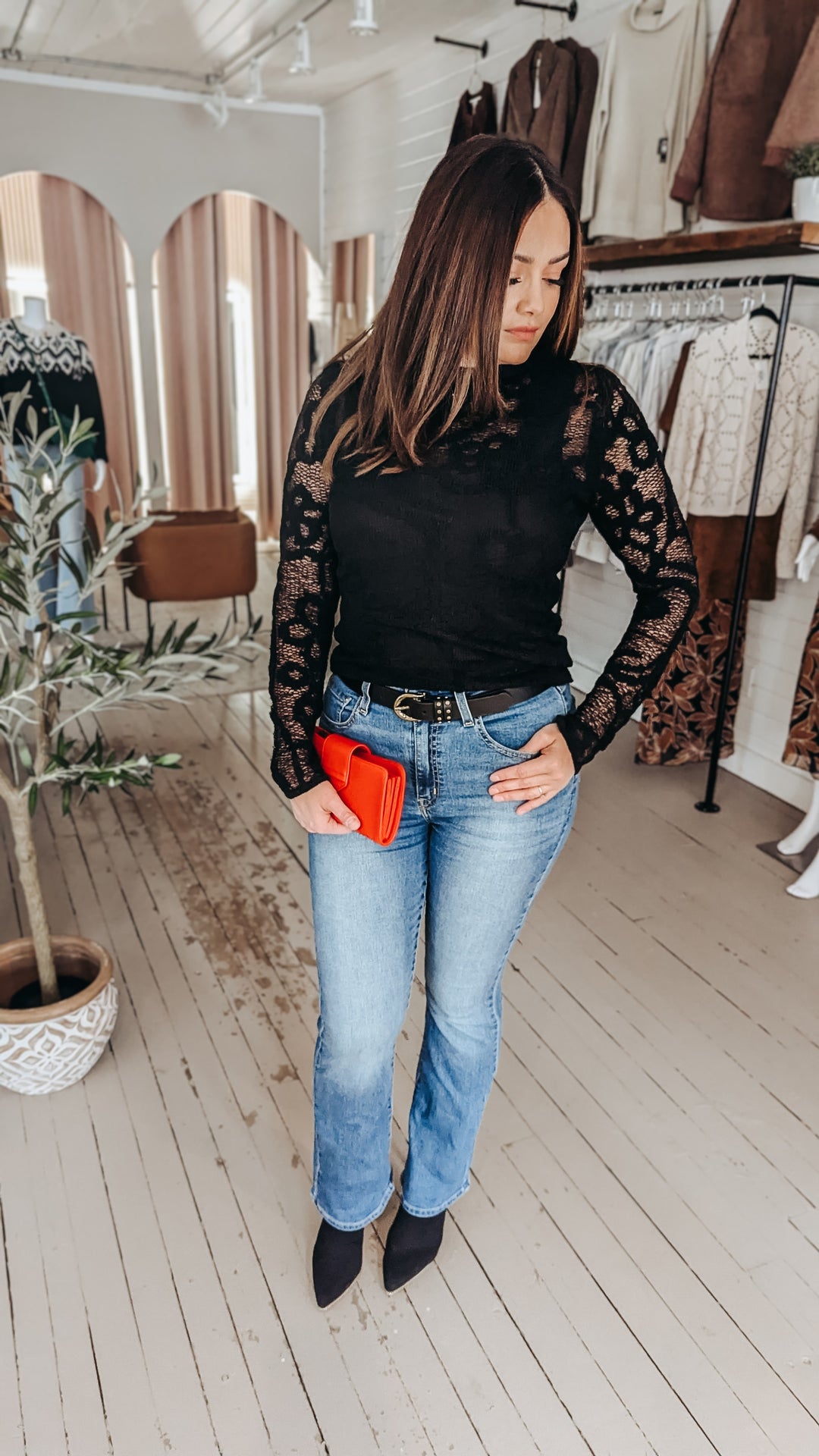 Crissa Lace Top - Black | RD Style