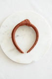 Pecan Rib Knit Headband | Barbays