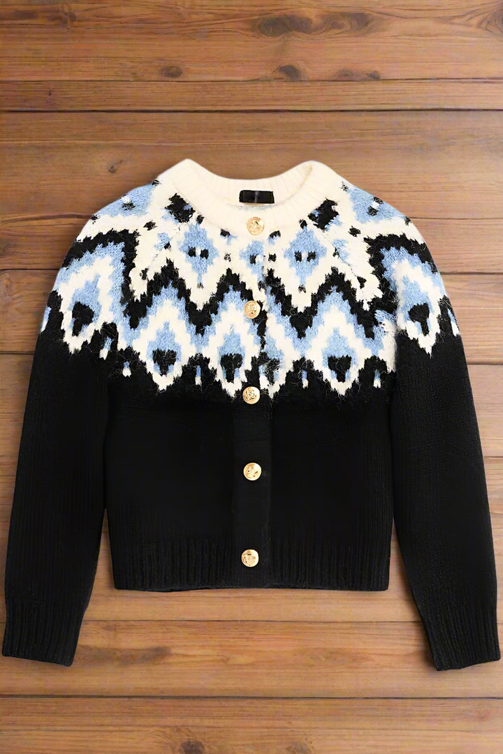 Cornelia Navy Cardigan Sweater | RD Style