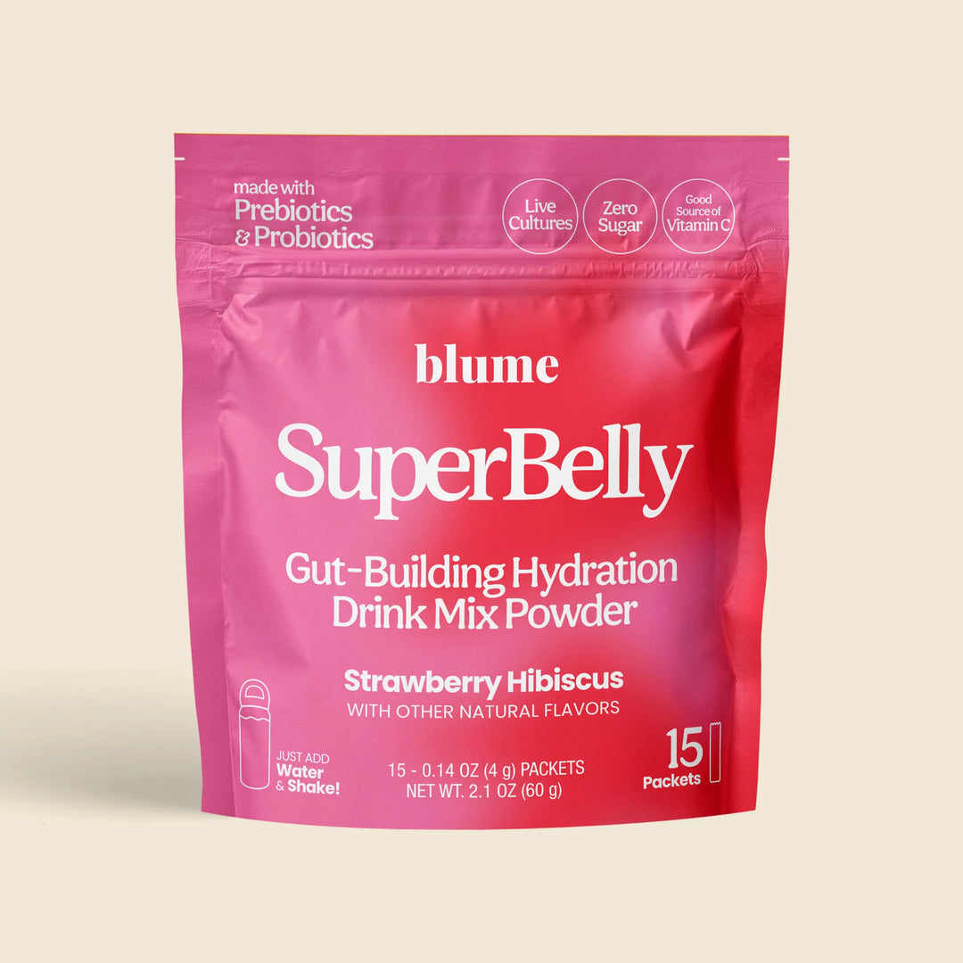 SuperBelly Strawberry Hibiscus Drink - Gut Health