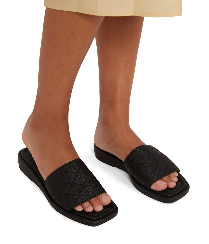Brie Quilted Flat Sandal | Matt and Nat