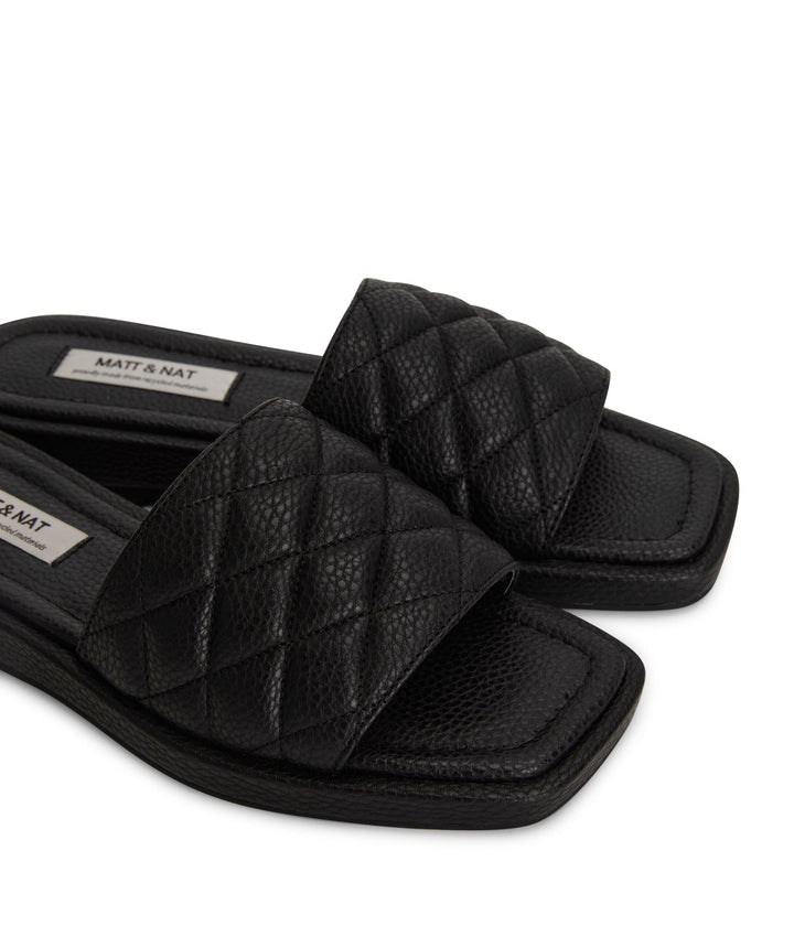 Brie Quilted Flat Sandal | Matt and Nat