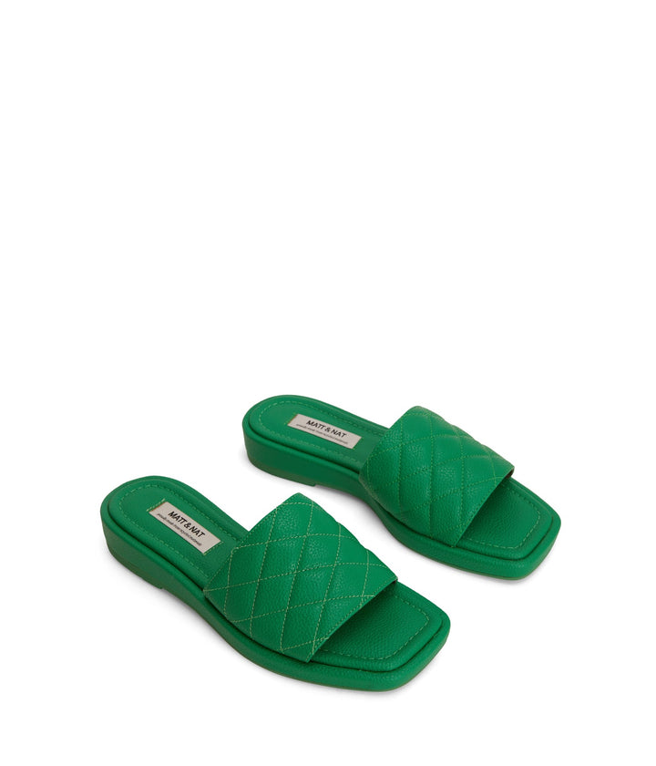 Brie Quilted Flat Sandal | Matt and Nat