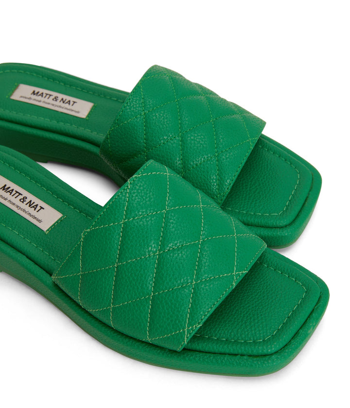 Brie Quilted Flat Sandal | Matt and Nat