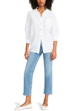 Long sleeve white blanca top by Steve Madden, BB Dakota. Jolie Folie Boutique. summer shirt with buttons. 