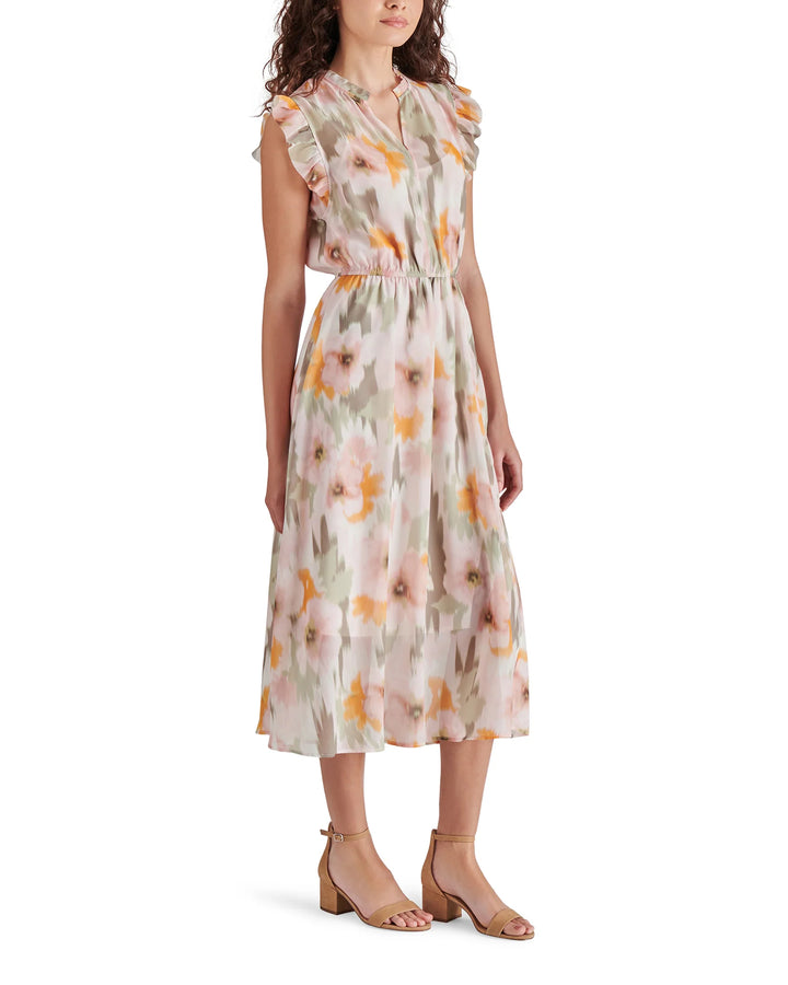 Allegra Floral Midi Dress | Steve Madden