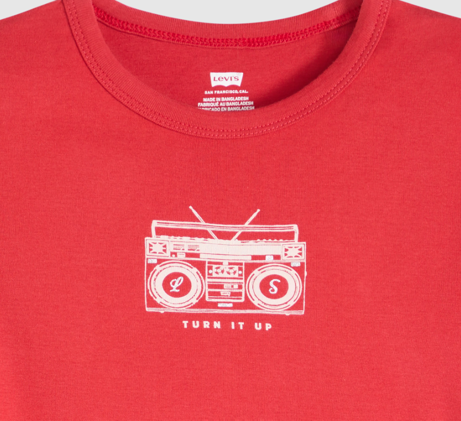 Graphic Rickie Tee – Turn It Up Boombox | Levi's
