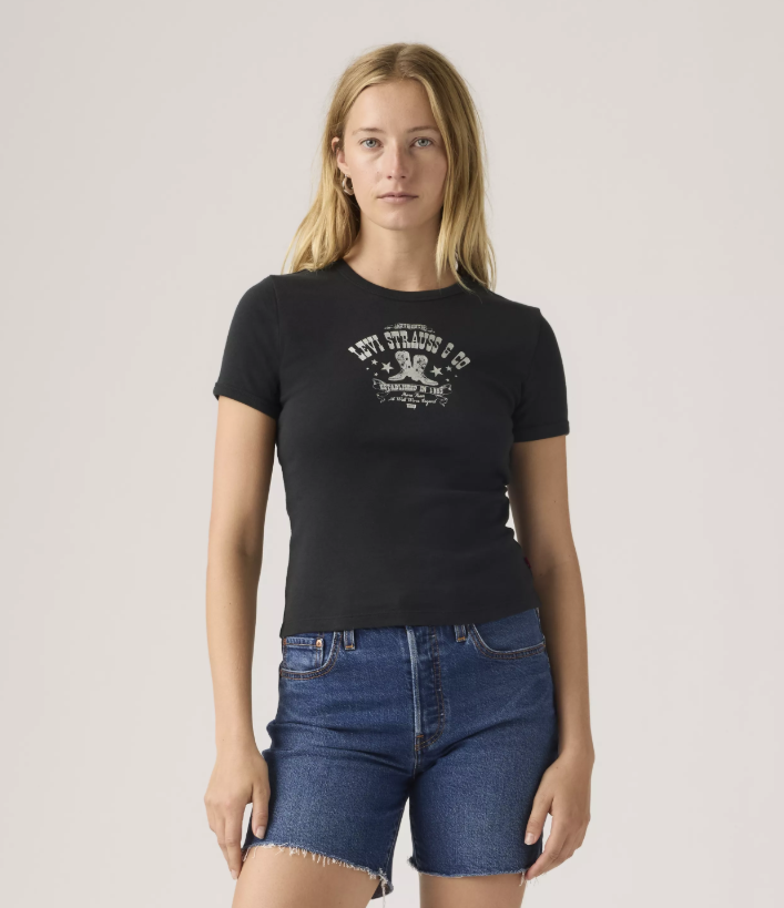 Graphic Rickie Tee – Metallic Boot | Levi's