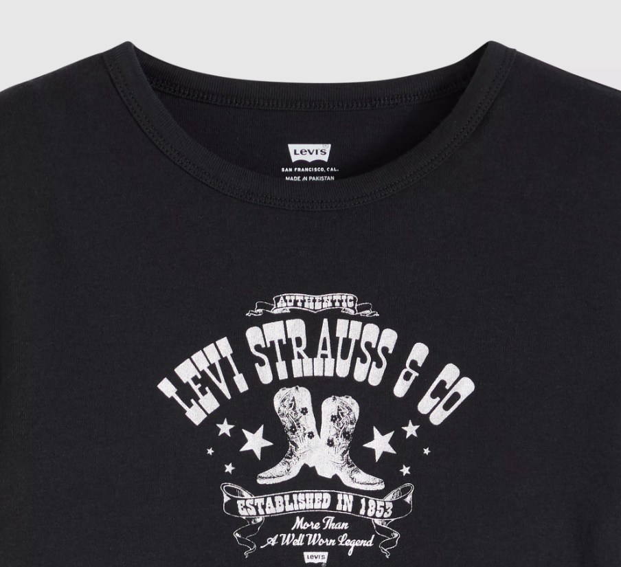 Graphic Rickie Tee – Metallic Boot | Levi's