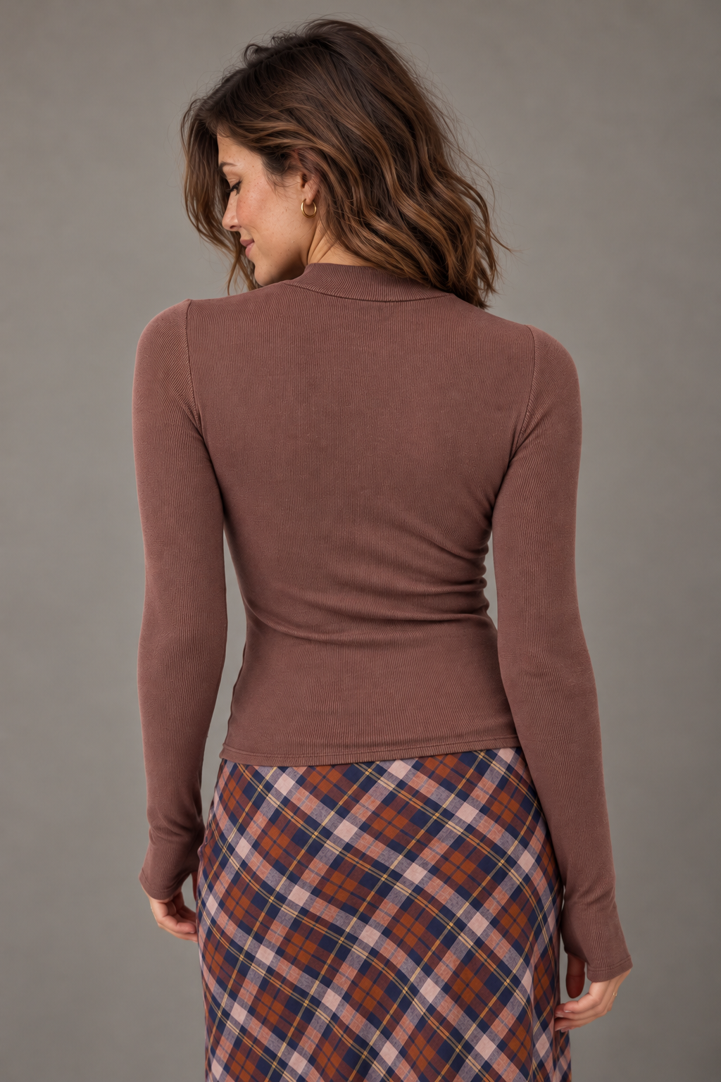 Ronan Knit Top in Brown | Sadie &amp; Sage