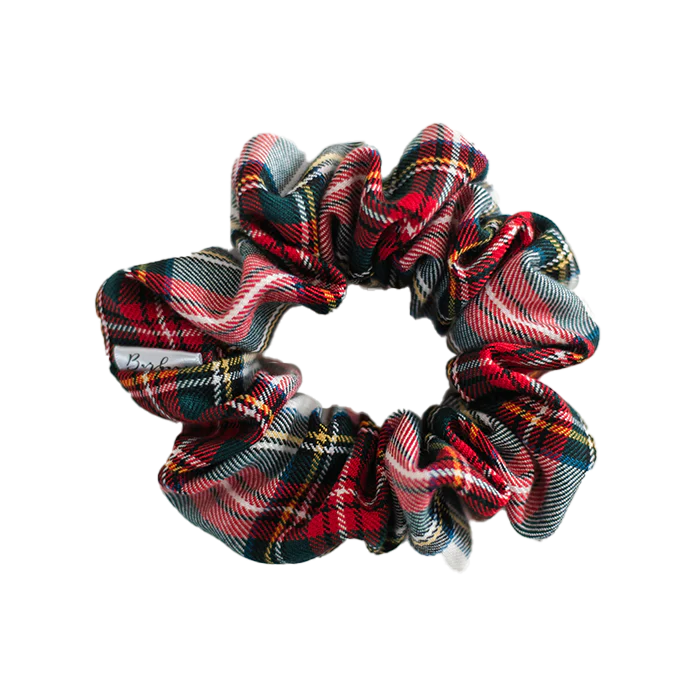 Stewart White Tartan Scrunchie | Barbays