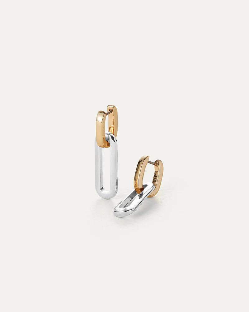 Teeni Detachable Link Earrings - Two Tone | Jenny Bird