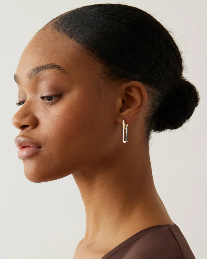 Teeni Detachable Link Earrings - Two Tone | Jenny Bird