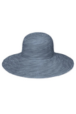Scrunchie Sun Hat - Slate Blue/White Dot | Wallaroo