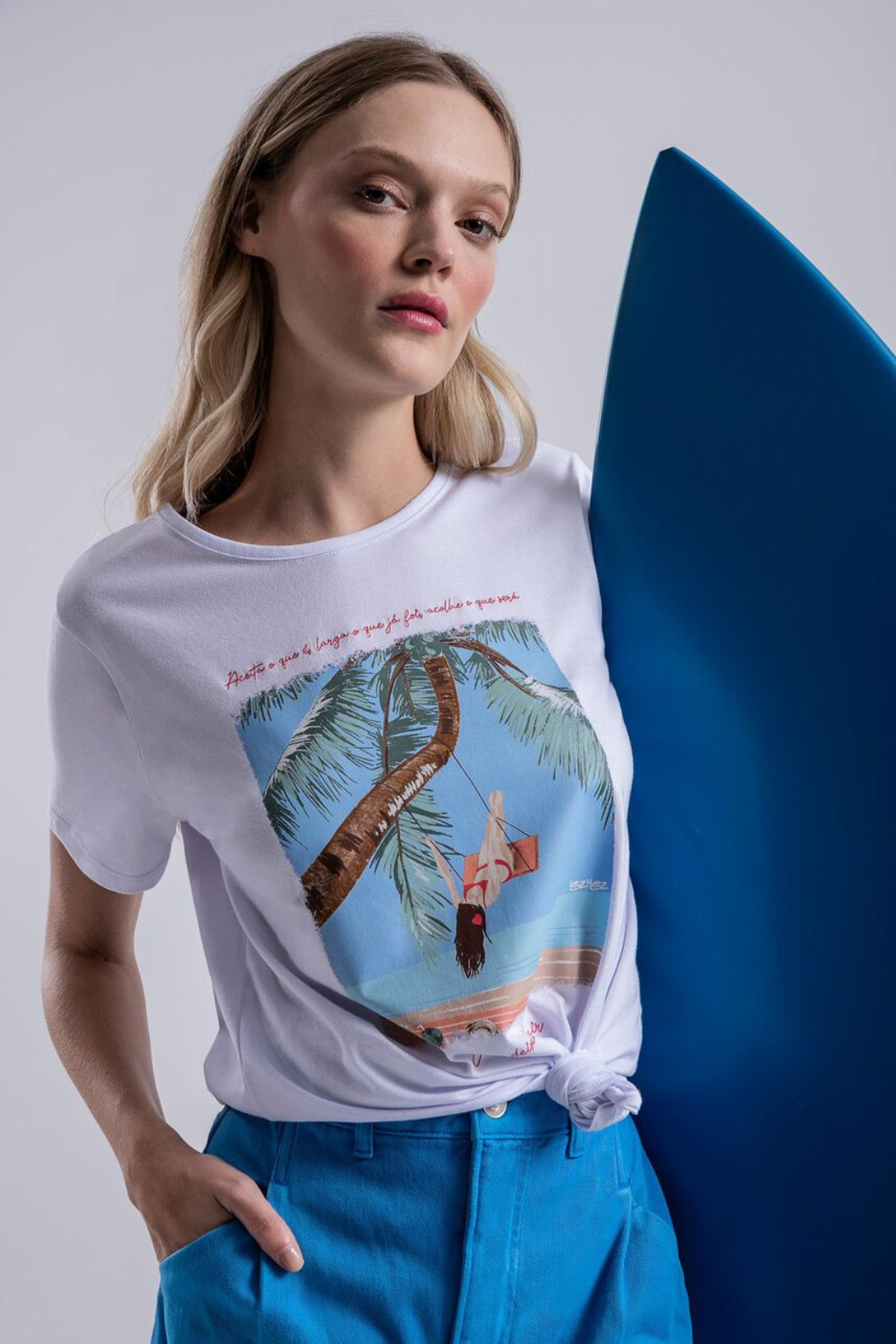 Vacation Vibes Graphic Tee - White | Lez A Lez - Clearance