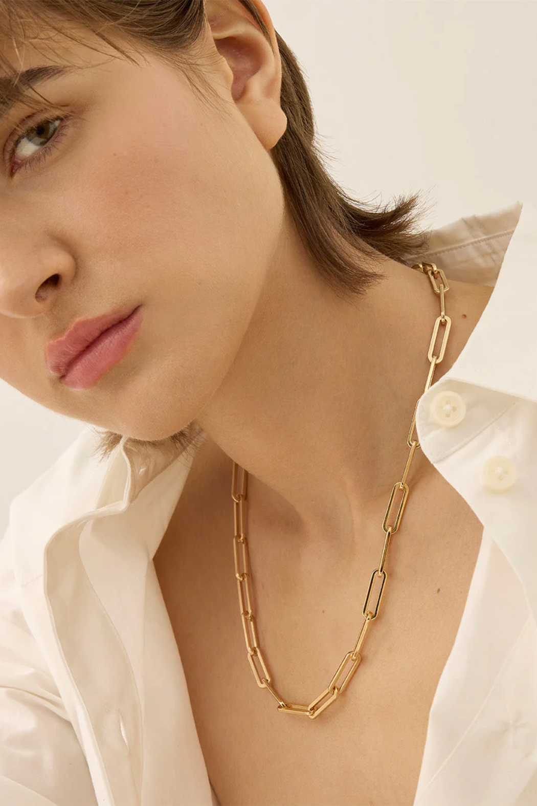 Andi Slim Chain - Gold | Jenny Bird