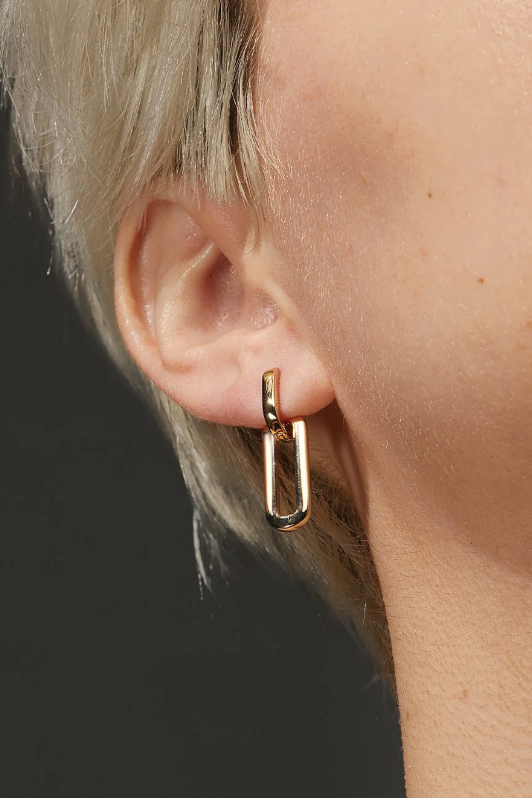 Boucle d'oreille à maillons détachables Teeni - Or | Jenny oiseau 