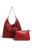 Mille Feuille 'Vivi' Hobo - Deep Red | Colab