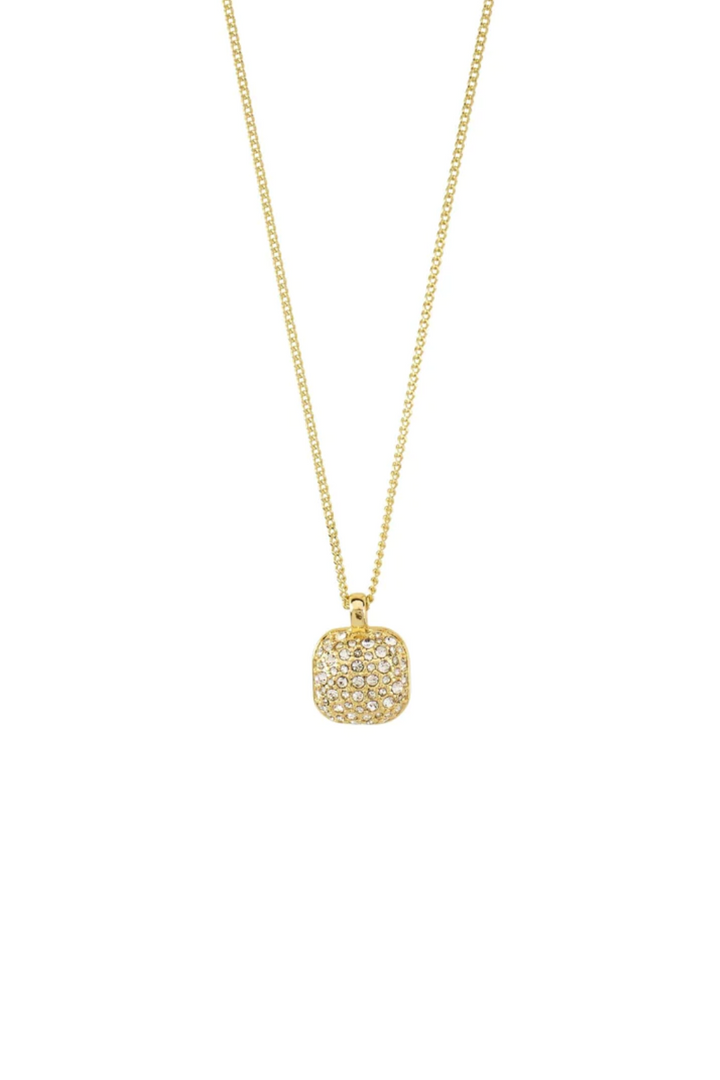 Cindy Recycled Crystal Pendant Necklace - Gold | Pilgrim