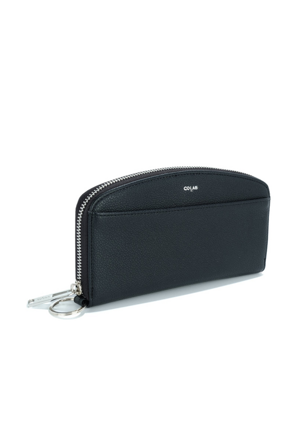 Louve 'Isla' Curved Wallet - Black | Colab