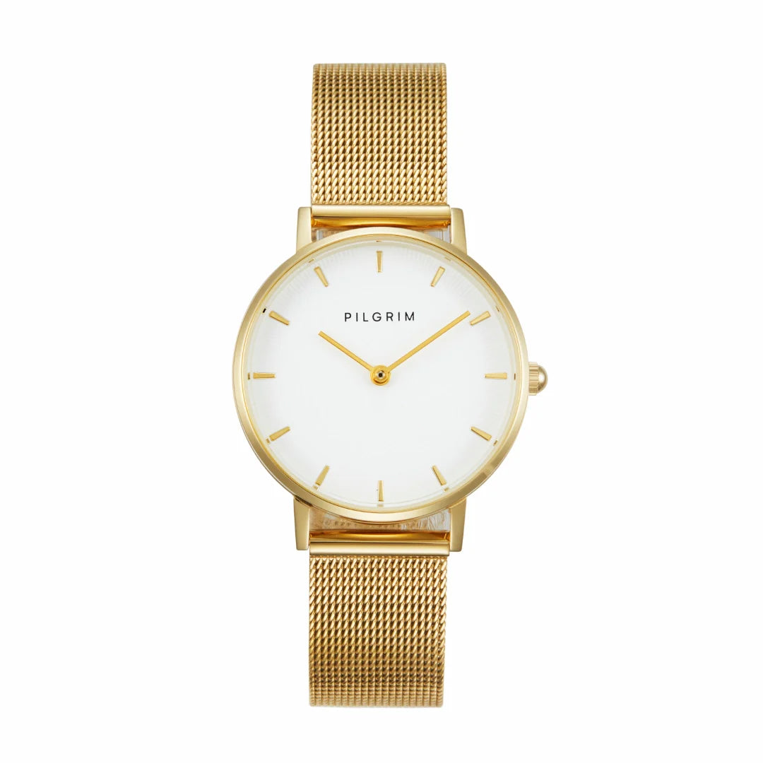 Traveller Steel Watch - Gold | Pilgrim