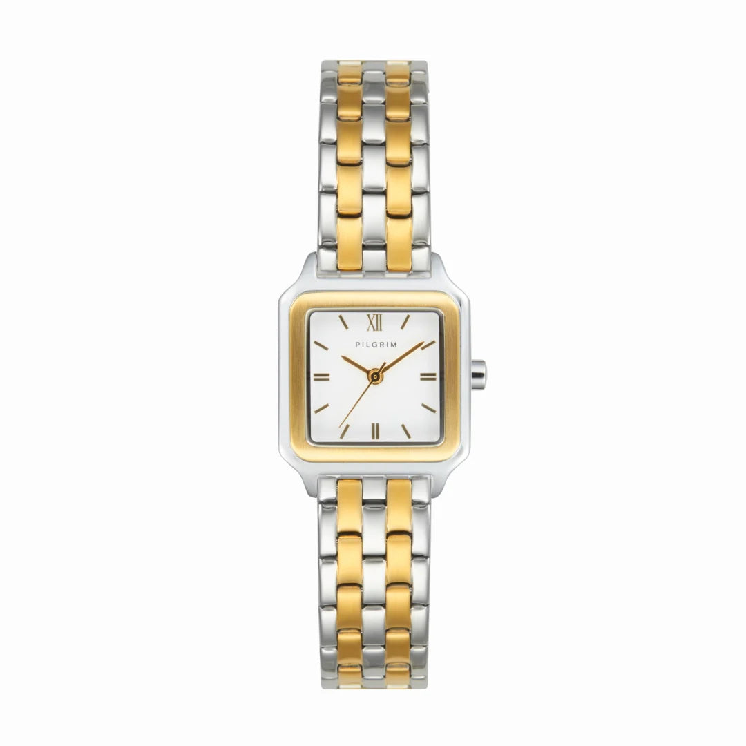 Voyager Alabaster Watch - Silver & Gold | Pilgrim